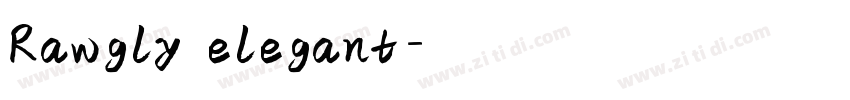 Rawgly elegant字体转换